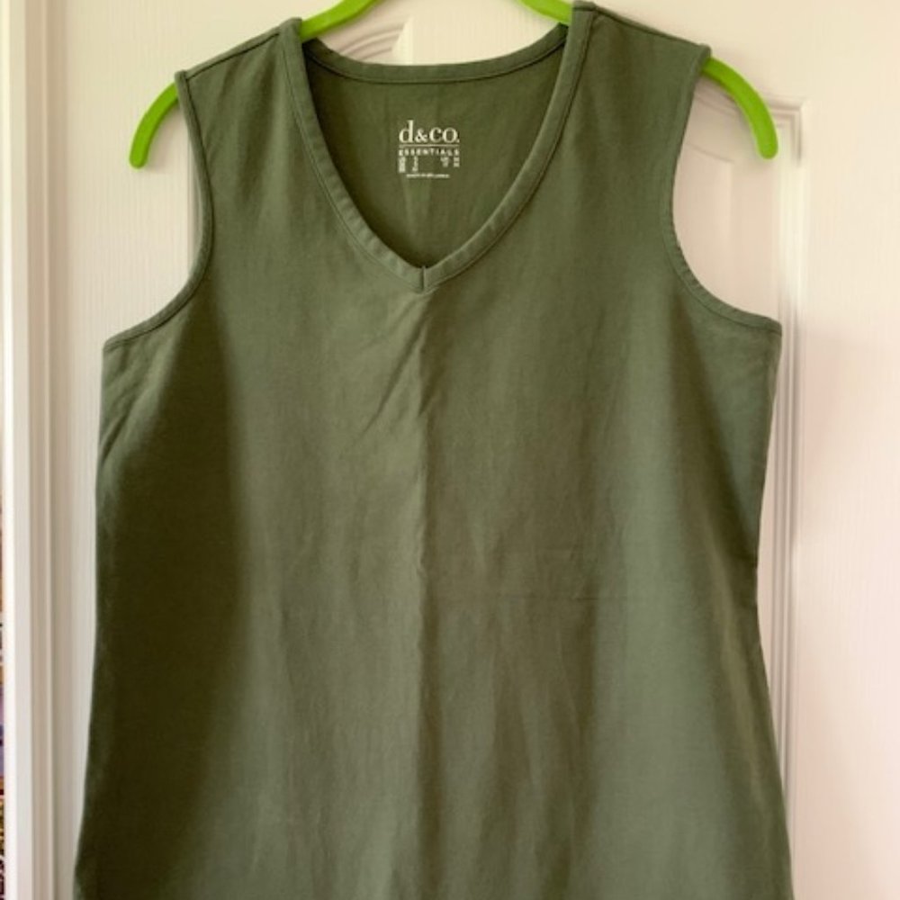 Olive Green Tank Top Small